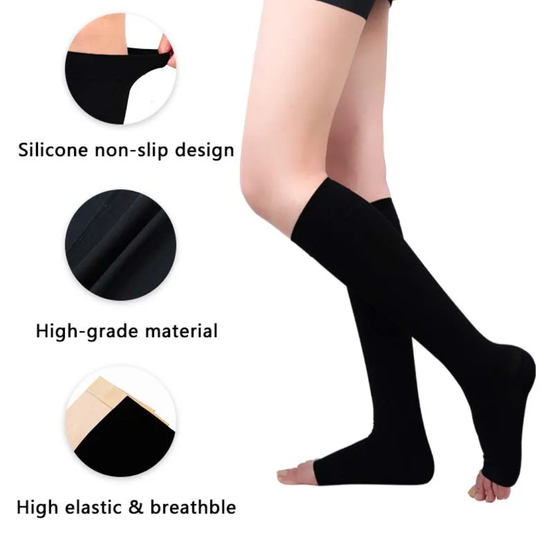 Below knee/Knee high compression stockings