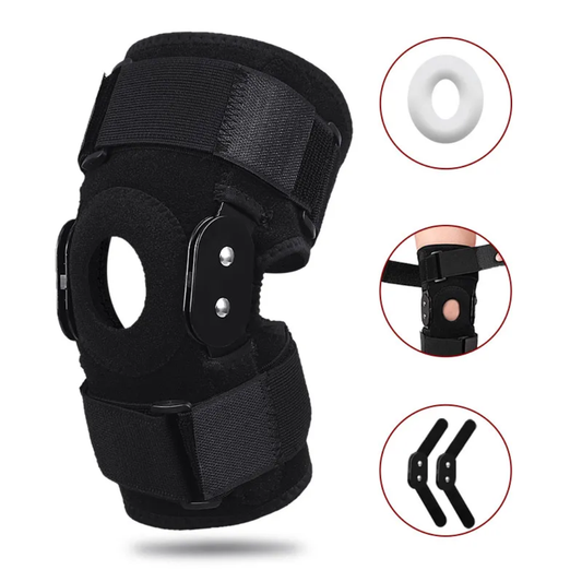 Hinged knee brace