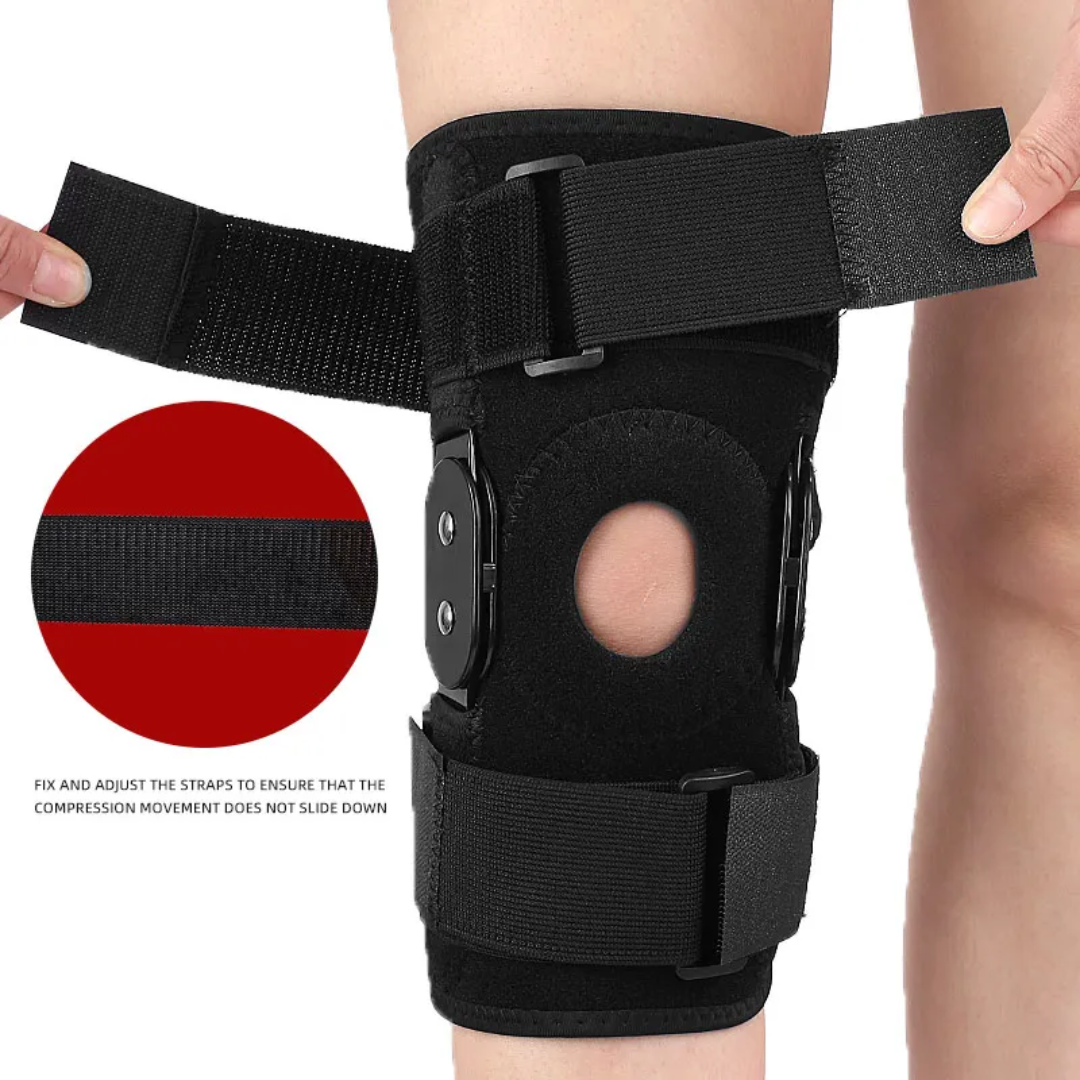 Hinged knee brace