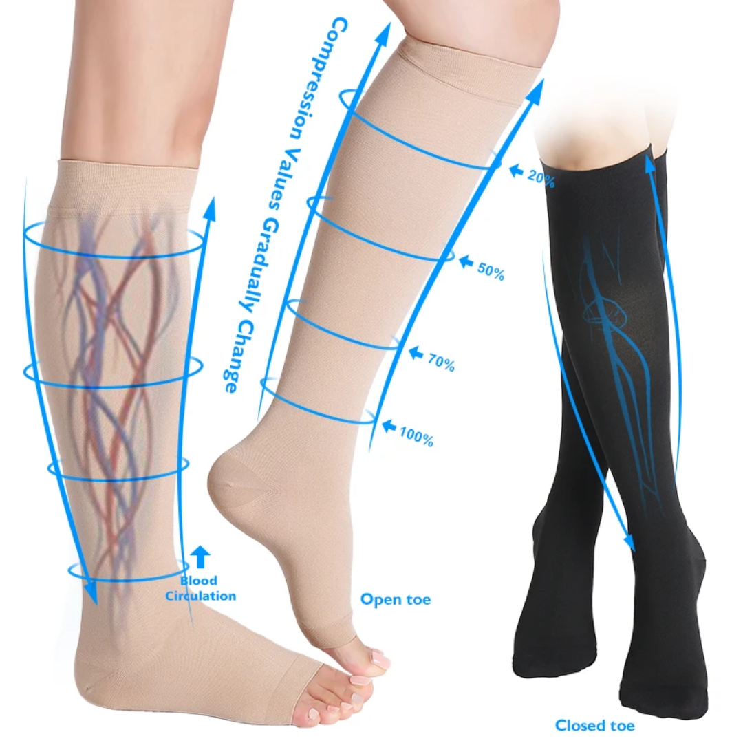 Below knee/Knee high compression stockings