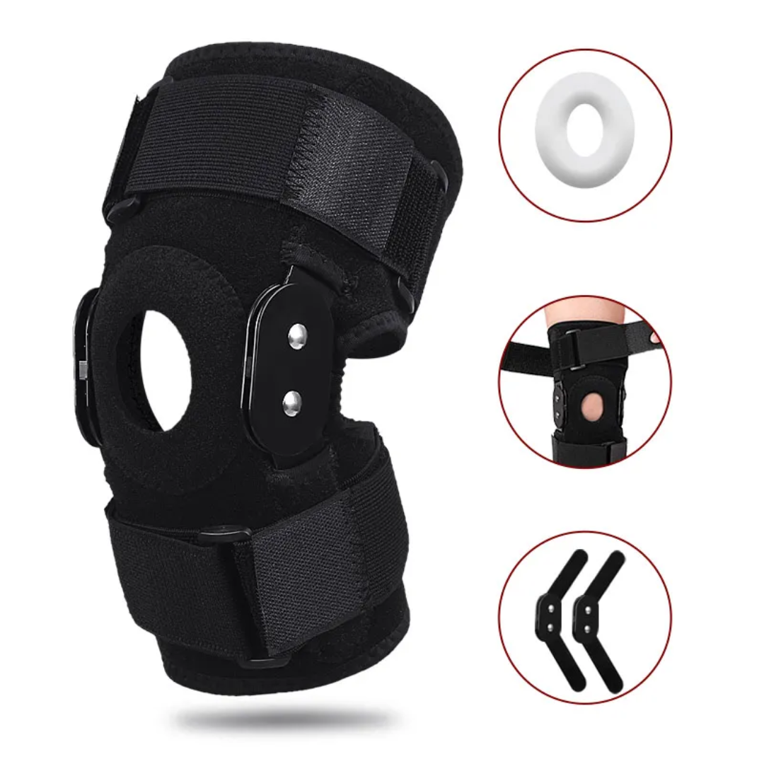 Hinged knee brace