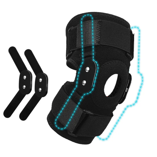 Hinged knee brace